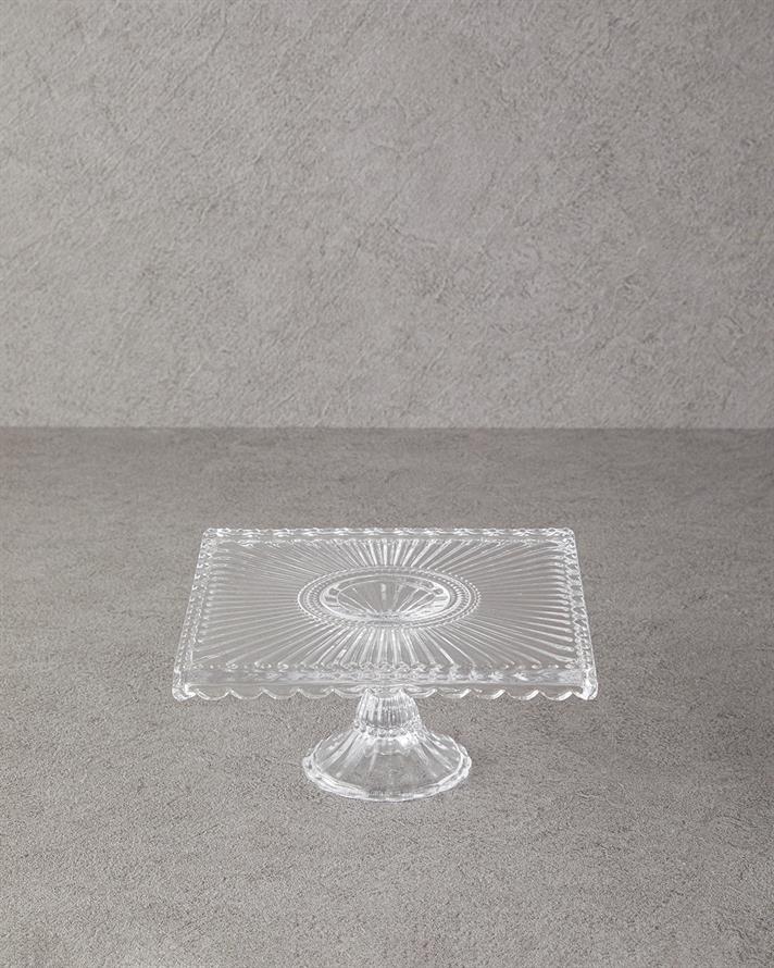 Brice Cam Kek Standı 20 cm Şeffaf