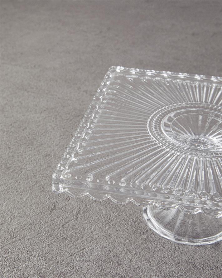 Brice Cam Kek Standı 20 cm Şeffaf