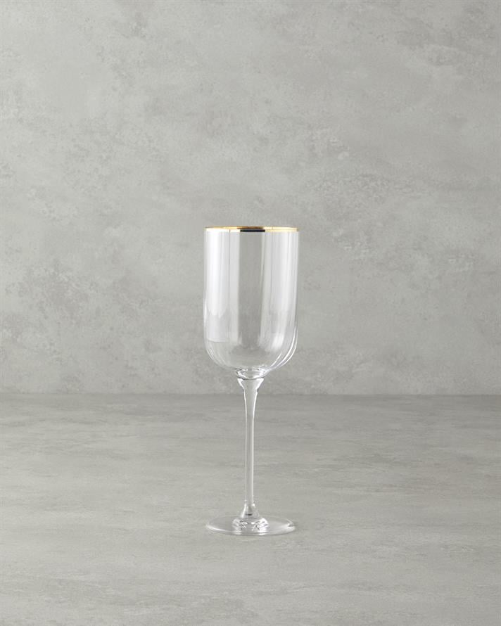 Bridgette Cam 6lı Kadeh 350 ml Gold
