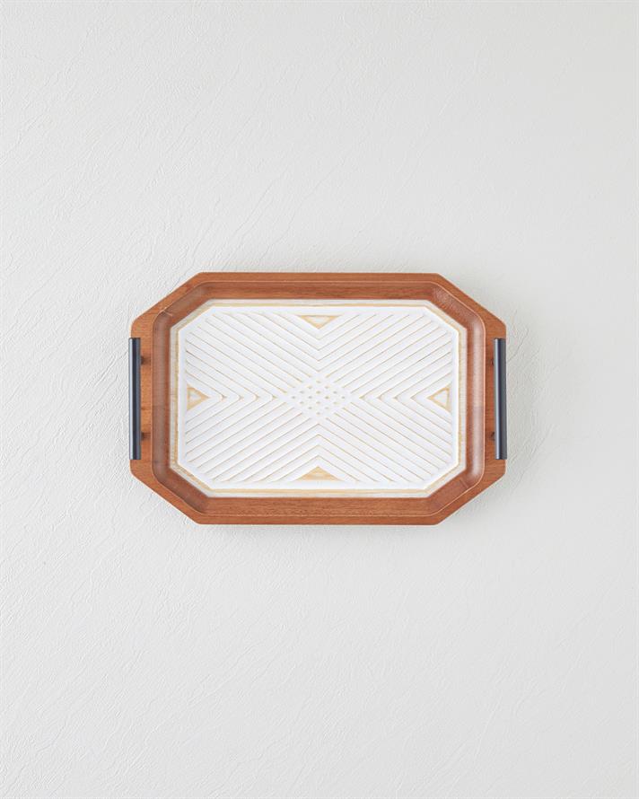 Brien Dekoratif Tepsi Kahve