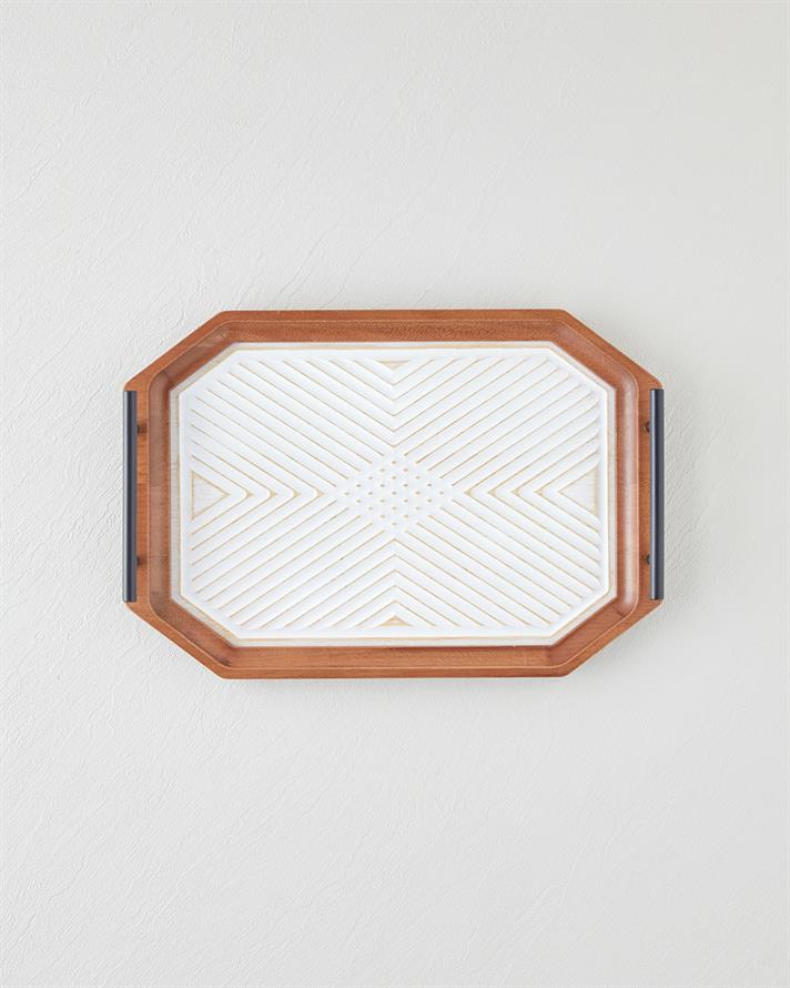 Brien Dekoratif Tepsi Kahve