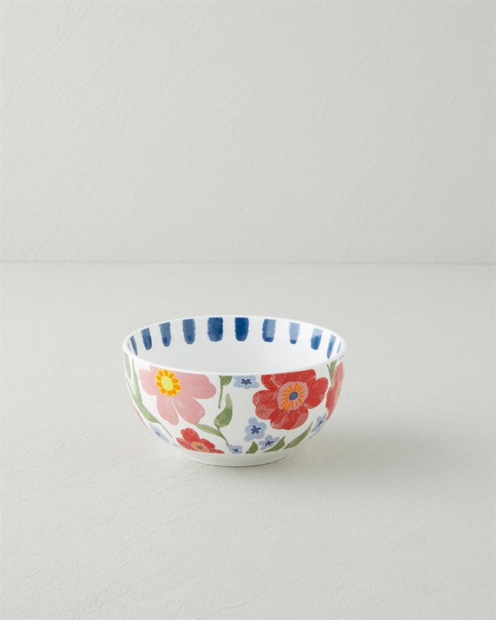 Bright Bloom New Bone China Çerezlik 10 cm Renkli