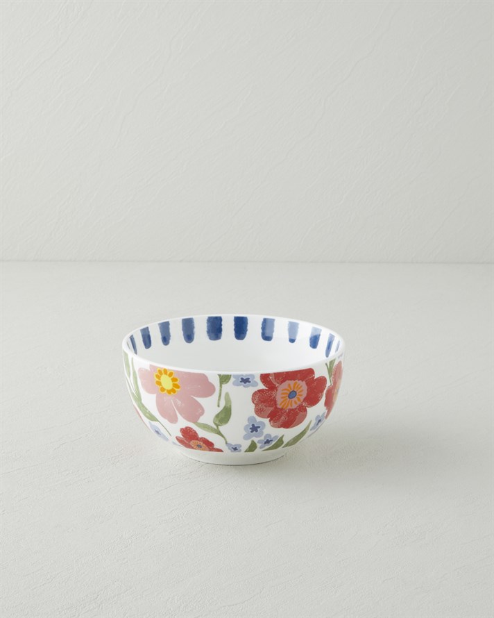 Bright Bloom New Bone China Çerezlik 10 cm Renkli