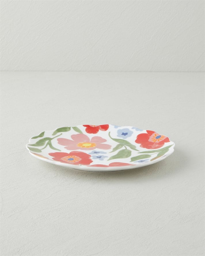 Bright Bloom New Bone China Pasta Tabağı 19 cm Renkli
