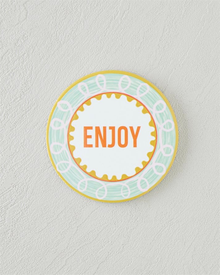 Bright Delight Seramik Bardak Altlığı 10 cm Yeşil