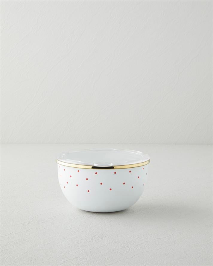 Bright Parade Emaye 2li Saklama Kabı 0,75 x 1,20 L Kırmızı - Beyaz