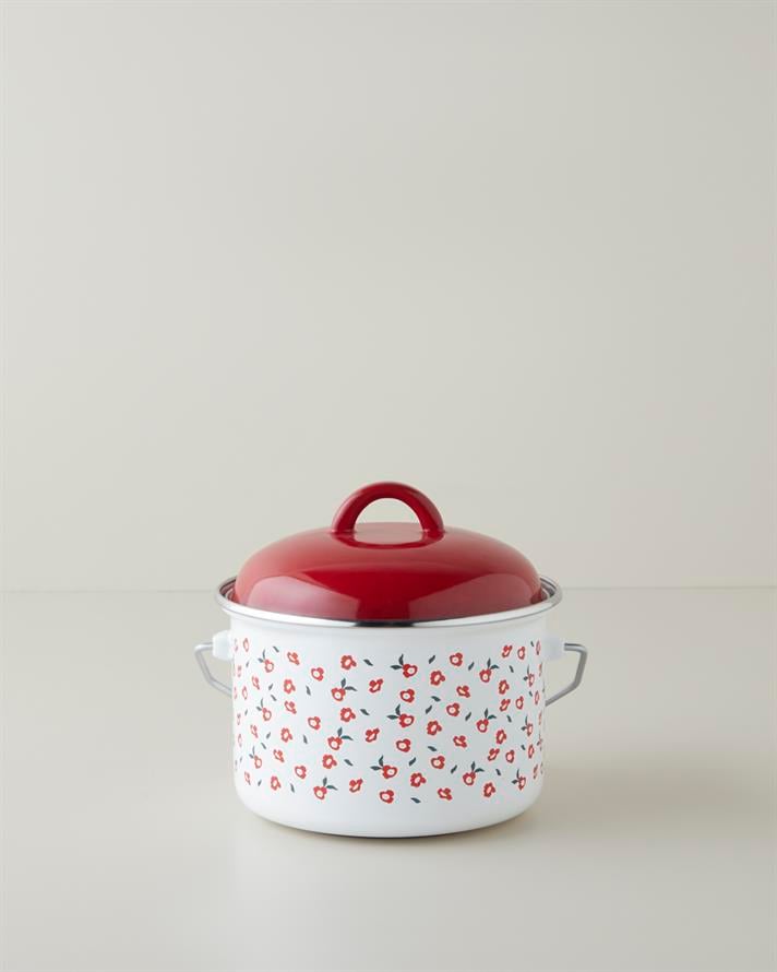 Bright Parade Emaye Bakraç 16 cm Beyaz