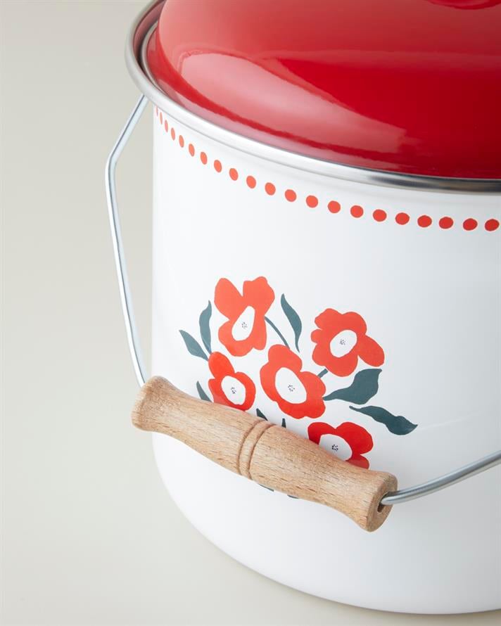 Bright Parade Emaye Bakraç 20 cm Kırmızı