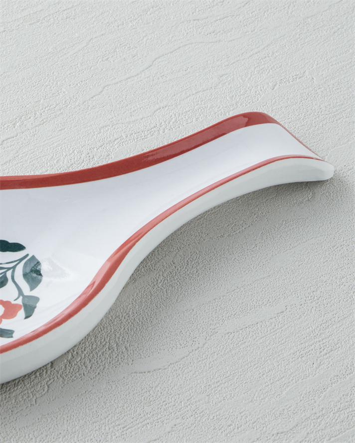 Bright Parade Melamin Kaşıklık Mutfak Gereci 24 cm Kırmızı - Beyaz