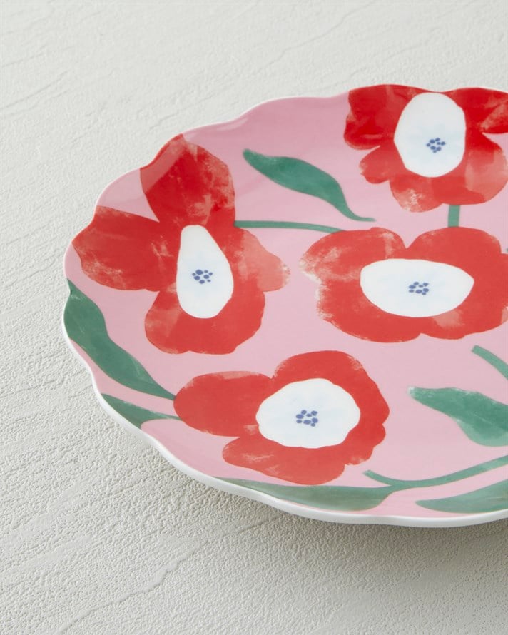 Bright Parade New Bone China Pasta Tabağı 19 cm Renkli