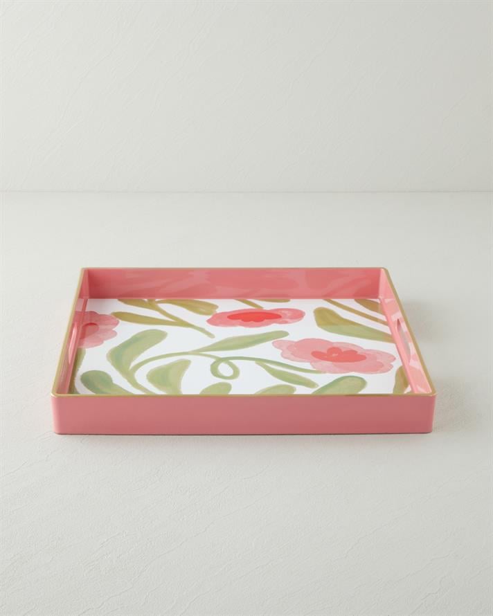 Bright Petals Tepsi 35x35 cm Renkli