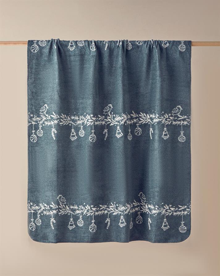 Bright talk Akrilik Pamuklu Tv Battaniye 130x170 cm Yeşil