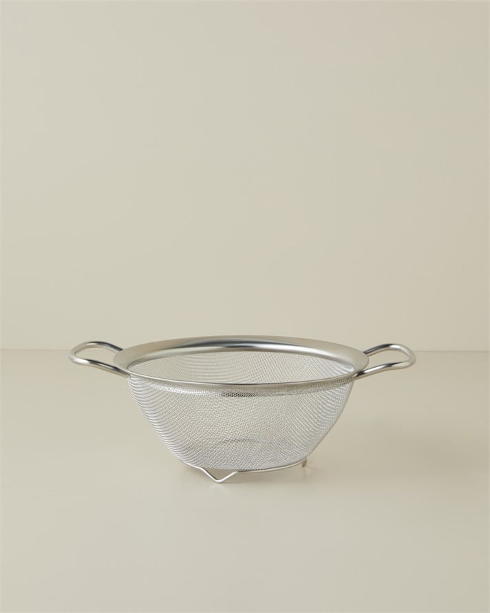 Brims Paslanmaz Çelik Süzgeç 19,5x19,5x9 cm Gri
