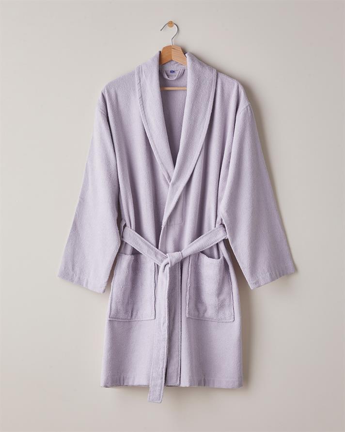 Bubble %100 Pamuk Bornoz Lila