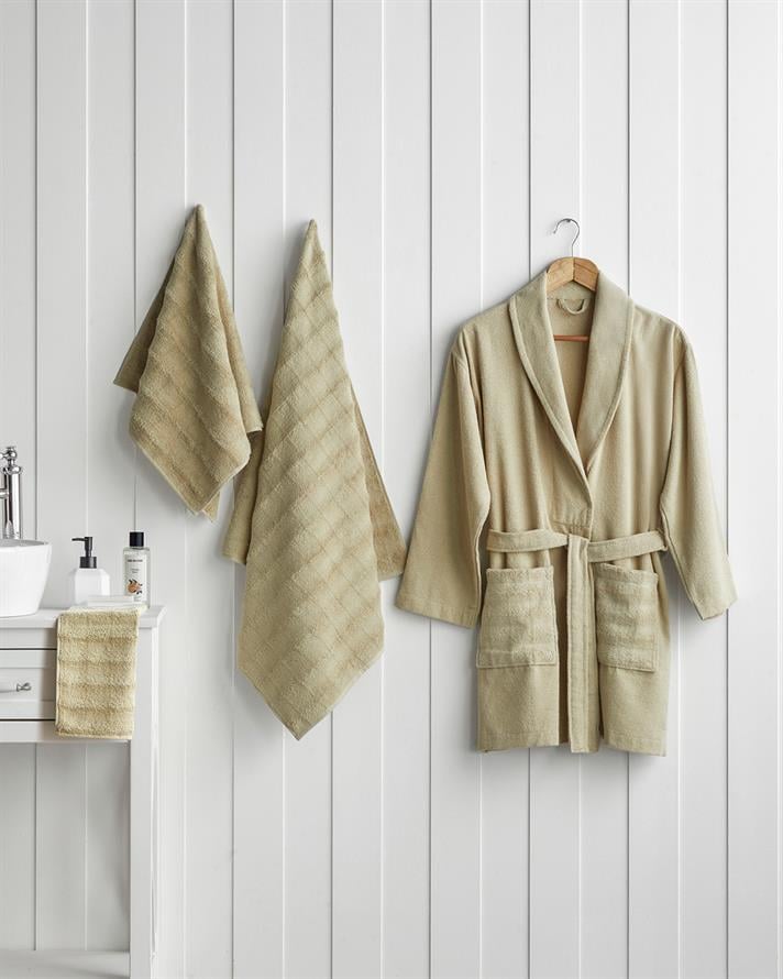 Bubble Pamuk Yüz Havlusu 50x80 cm Açık Yeşil