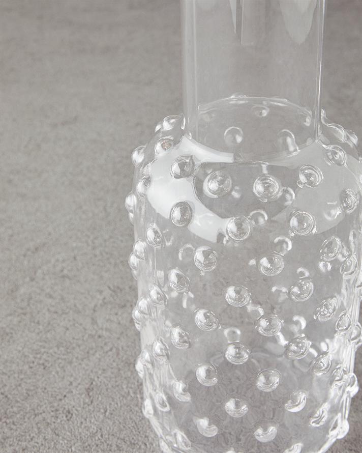 Arzu Sabancı Bubble Cam El Yapımı Sürahi 1200 ml Şeffaf