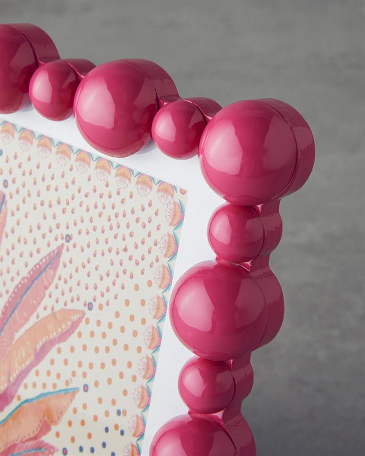 Bubble Dekoratif Çerçeve Fuşya