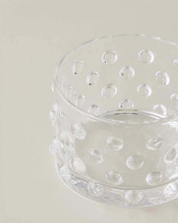Bubbles Cam Çerezlik 8 cm Şeffaf