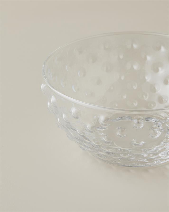 Bubbles Cam Kase 14 cm Şeffaf