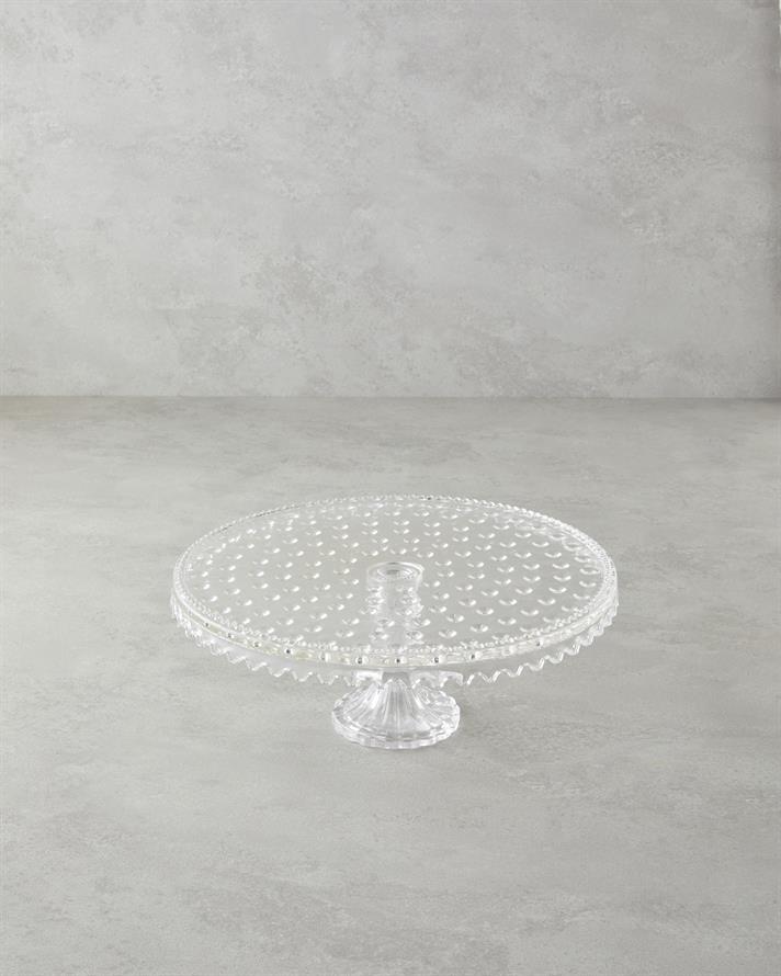 Bubbles Cam Kek Standı Şeffaf