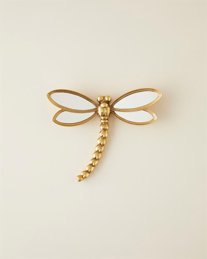 Butterfly Polyresin Duvar Aksesuarı Gold