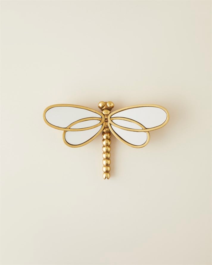 Butterfly Polyresin Duvar Aksesuarı Gold