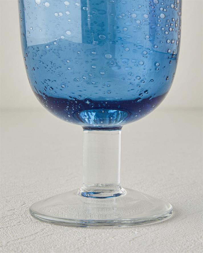 Arzu Sabancı Calle Cam El Yapımı Kadeh Mavi