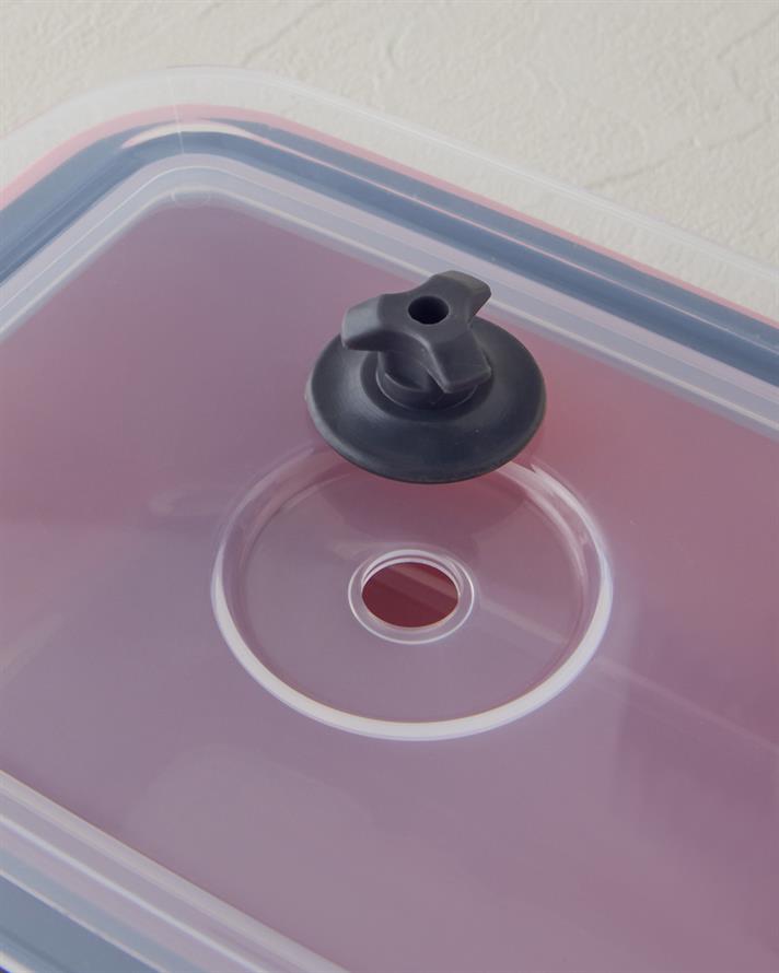 Calvina 3 Parça Saklama Kabı 450 x 950 x 1800 ml Pembe