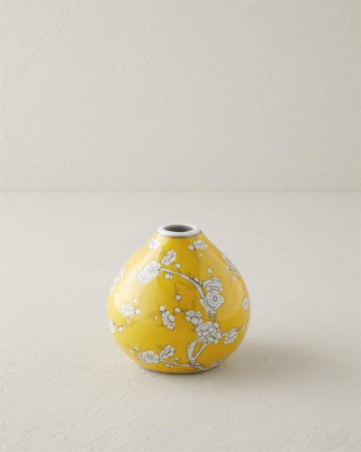 Camila Porselen Vazo 11,5 cm Sarı