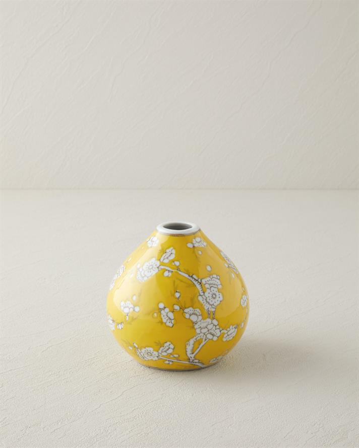 Camila Porselen Vazo 11,5 cm Sarı