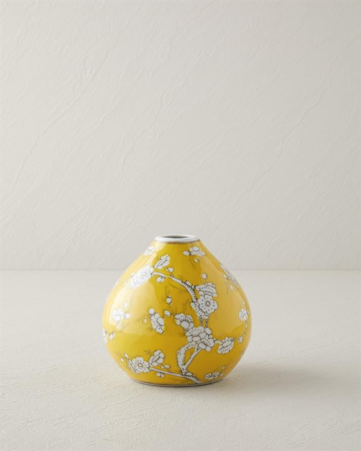 Camila Porselen Vazo 11,5 cm Sarı