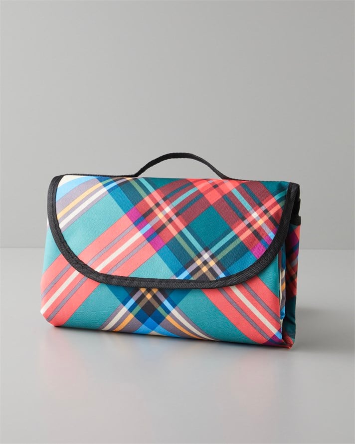 Camille Plaid Piknik Örtüsü 150x180 cm Koyu Yeşil