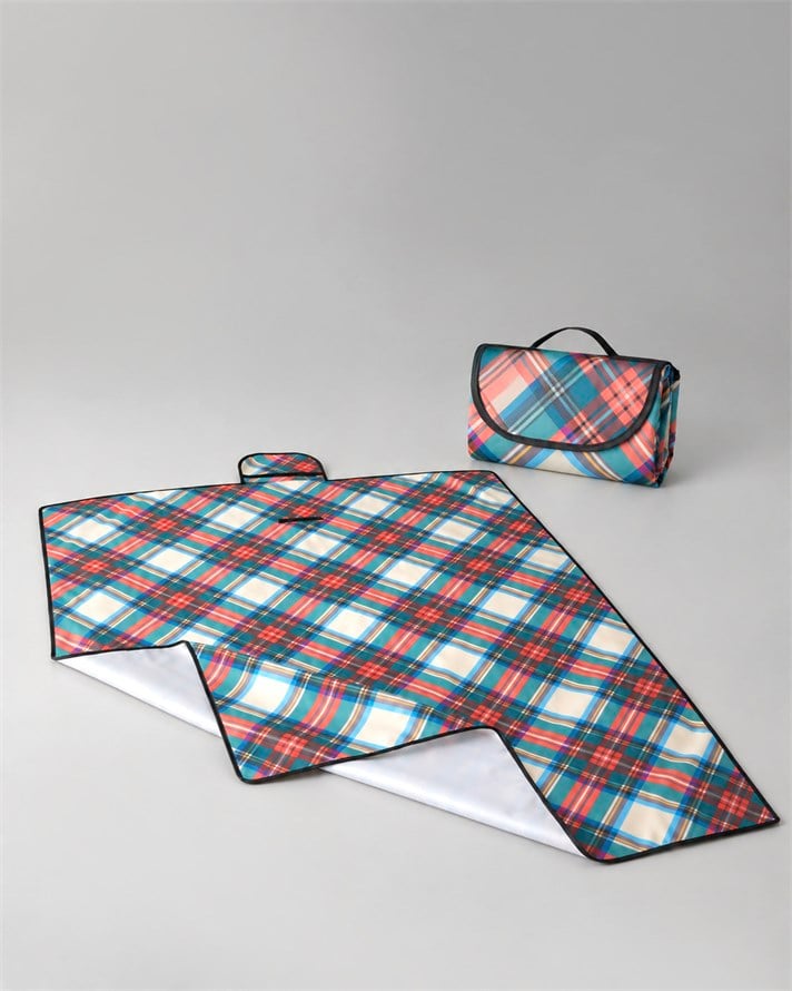 Camille Plaid Piknik Örtüsü 150x180 cm Koyu Yeşil