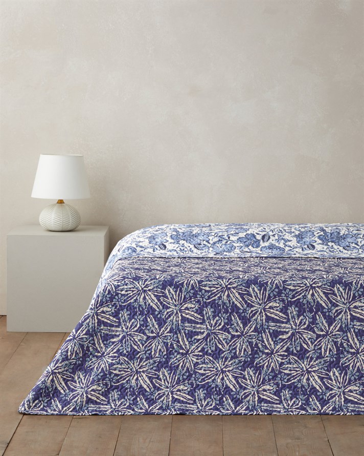 Camille Ray Çift Kişilik Çok Amaçlı Örtü 200x220 cm Lacivert