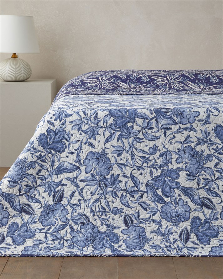 Camille Ray Çift Kişilik Çok Amaçlı Örtü 200x220 cm Lacivert