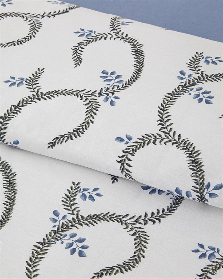 Campanule Pamuklu Ranforce Çift Kişilik Nevresim Takımı 200x220 cm Mavi