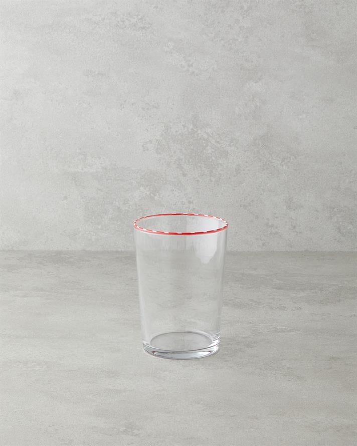 Candy Cane Stripe Cam Bardak 510 ML Kırmızı