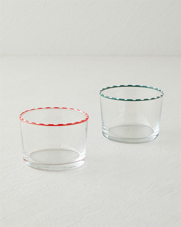 Candy Cane Stripe Cam Çerezlik 8,5 cm Kırmızı