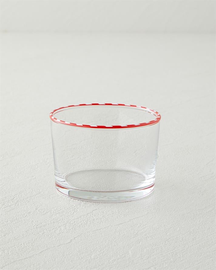 Candy Cane Stripe Cam Çerezlik 8,5 cm Kırmızı