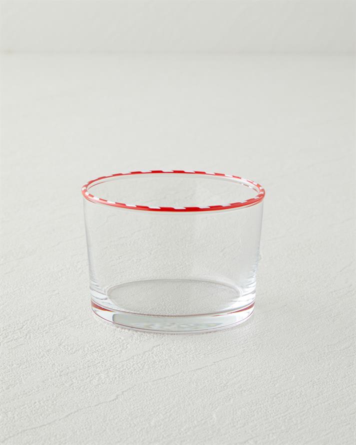 Candy Cane Stripe Cam Çerezlik 8,5 cm Kırmızı