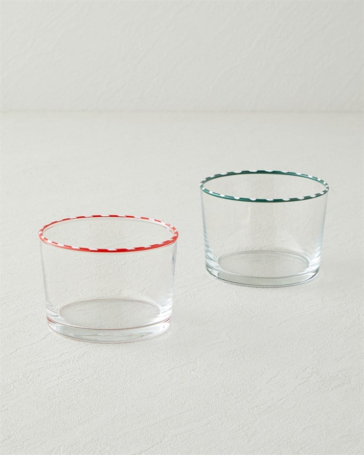 Candy Cane Stripe Cam Çerezlik 8,5 cm Yeşil