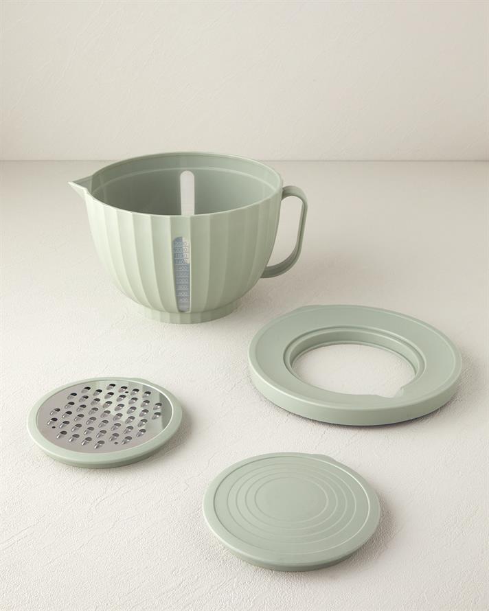 Canela 4 Parça Karıştırma Kabı Yeşil