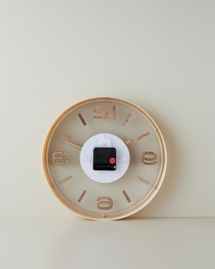 Cara Duvar Saati 30 cm Krem