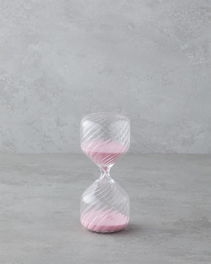 Cara Kum Saati 16 cm Pembe