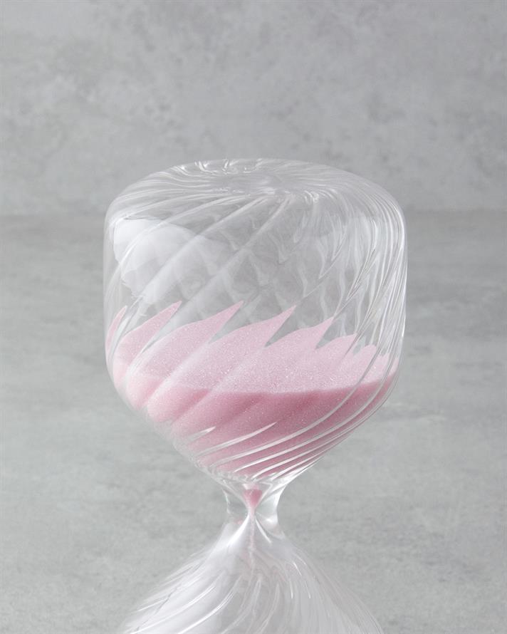Cara Kum Saati 16 cm Pembe