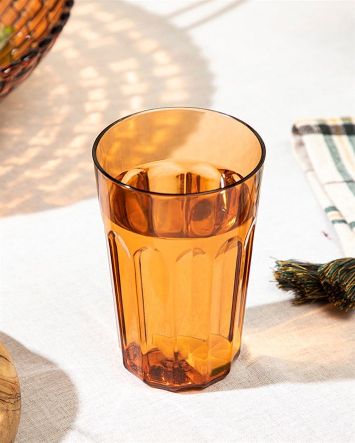 Caren Plastik Bardak Amber