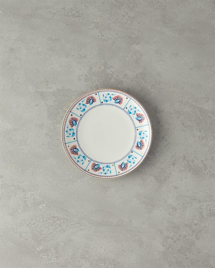 Carnival Leaves Bone Porselen Pasta Tabağı 20 cm Renkli