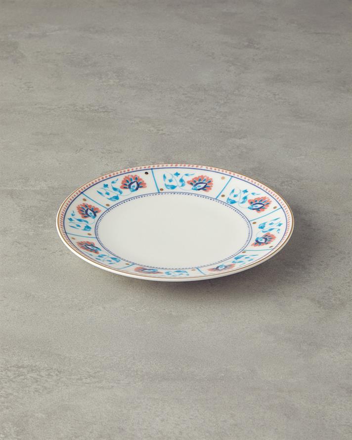 Carnival Leaves Bone Porselen Pasta Tabağı 20 cm Renkli