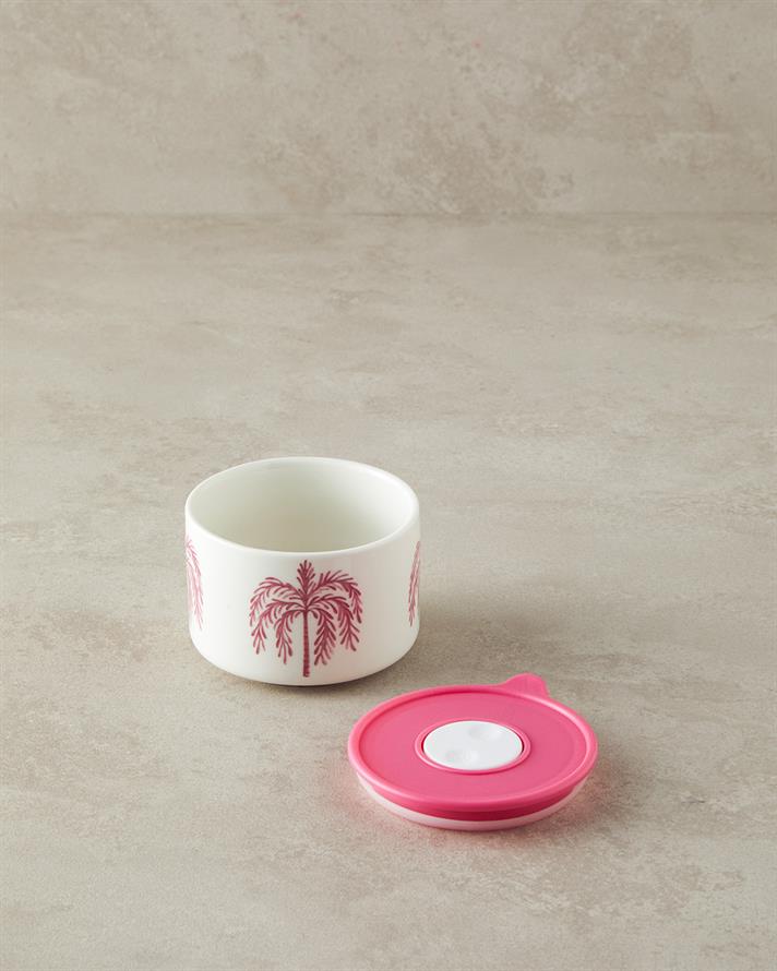 Carnival Tree New Bone China Saklama Kabı Pembe