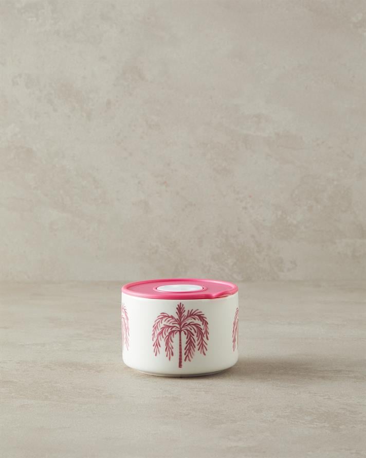 Carnival Tree New Bone China Saklama Kabı Pembe